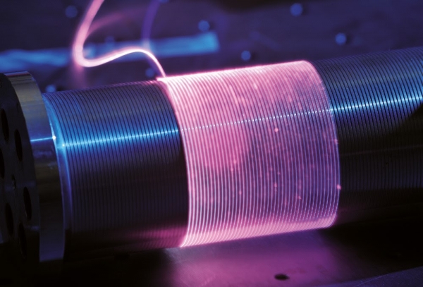 Fiber lasers are based on metal doped optical fibers. Image source: Fraunhofer ILT