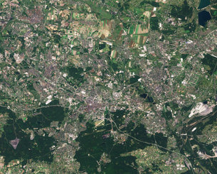 Katowice (Credit contains modified Copernicus Sentinel data (2018), processed by ESA,CC BY-SA 3.0 IGO)