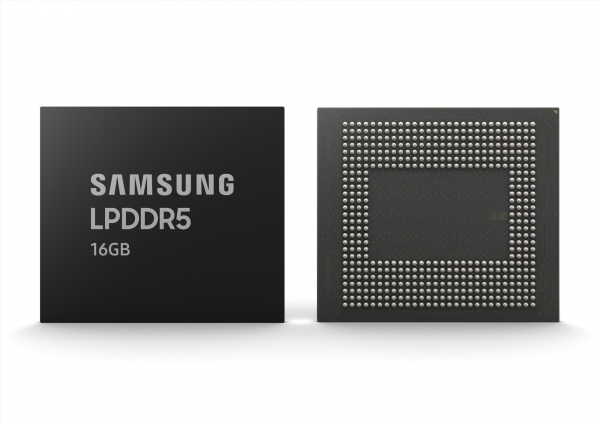 삼성전자 16GB LPDDR5 모바일 D램.