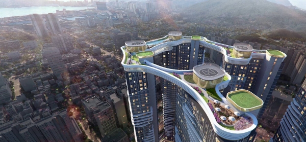 현대건설은 부산 진구 범천1-1구역에 강남 최고급 아파트 수준의 ‘힐스테이트 아이코닉’을 제안했다/ 현대건설 제공