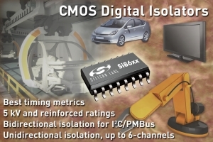 Silicon Labs Introduces Industry's First Six-Channel 5 kV Digital Isolators