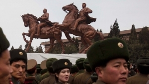 Mourners Gather for 70th Birthday of Kim Jong-il