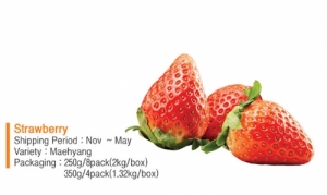 Korean strawberries recognized in Thailand’s markets