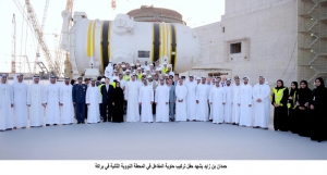 한전, UAE 바라카 원전 2호기 원자로 설치 성공