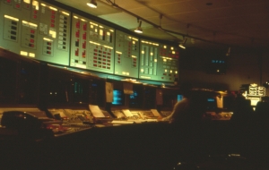Exosat control room in Darmstadt 1983