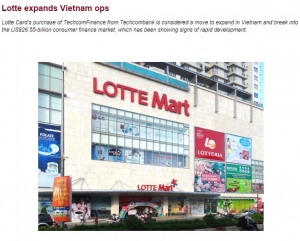 베트남 소매금융 경쟁, 롯데카드 주목하는 이유