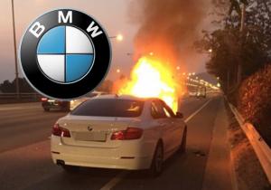 Fire broke out in the safety checked BMW, 5th accident
