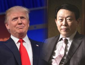 Lotte Chairman Shin Dong-bin meets with U.S. President Trump
