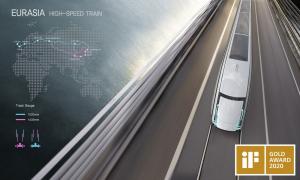 Korail wins gold prize for Eurasia high-speed train at iF Design Awards in Germany